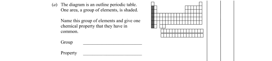 Question 2011 - 4 Part 1