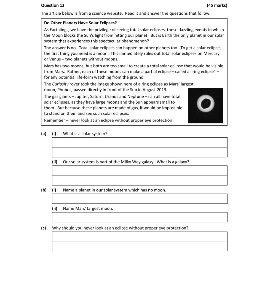 Question 2023 - 13 Part 1