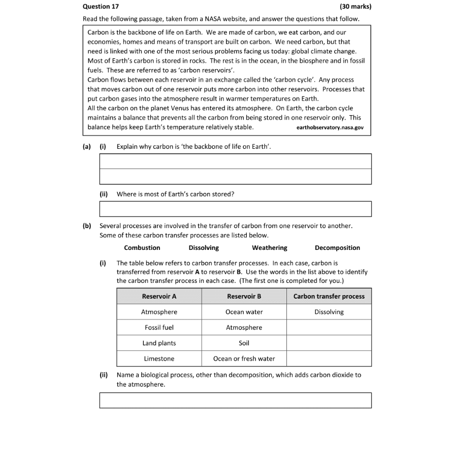 Question 2024 - 17 Part 1