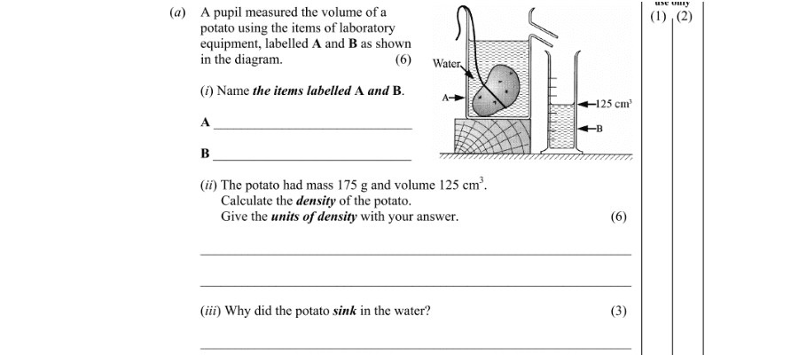 Question 2009 - 8 Part 1