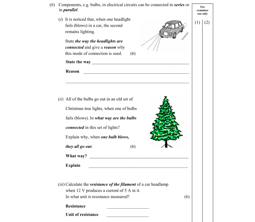 Question 2006 - 9 Part 1