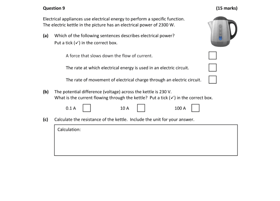 Question 2024 - 9 Part 1
