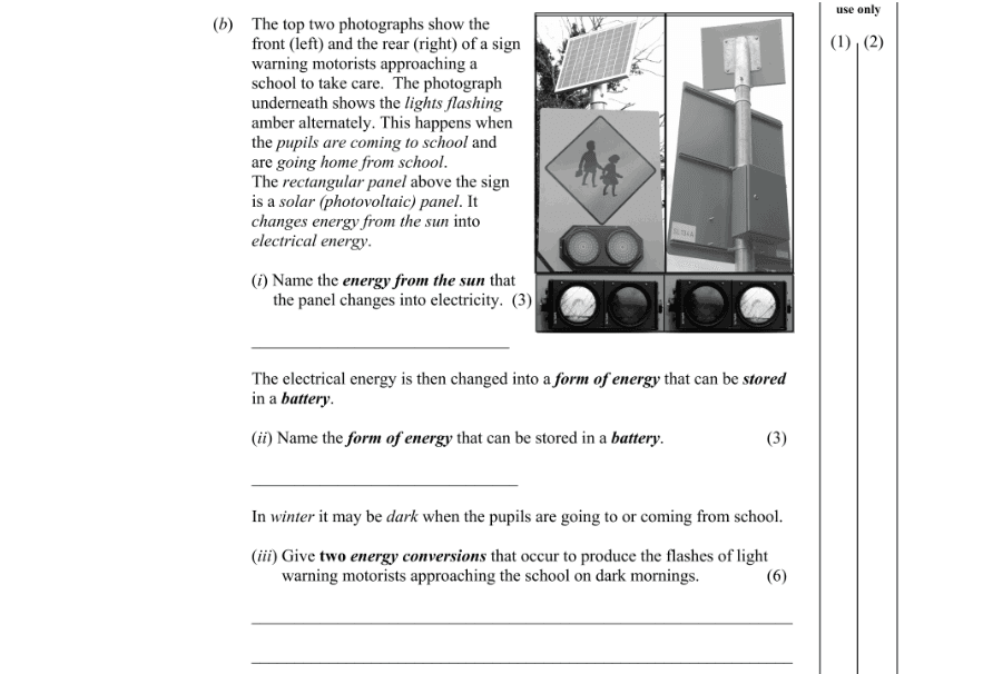 Question 2008 - 9 Part 1