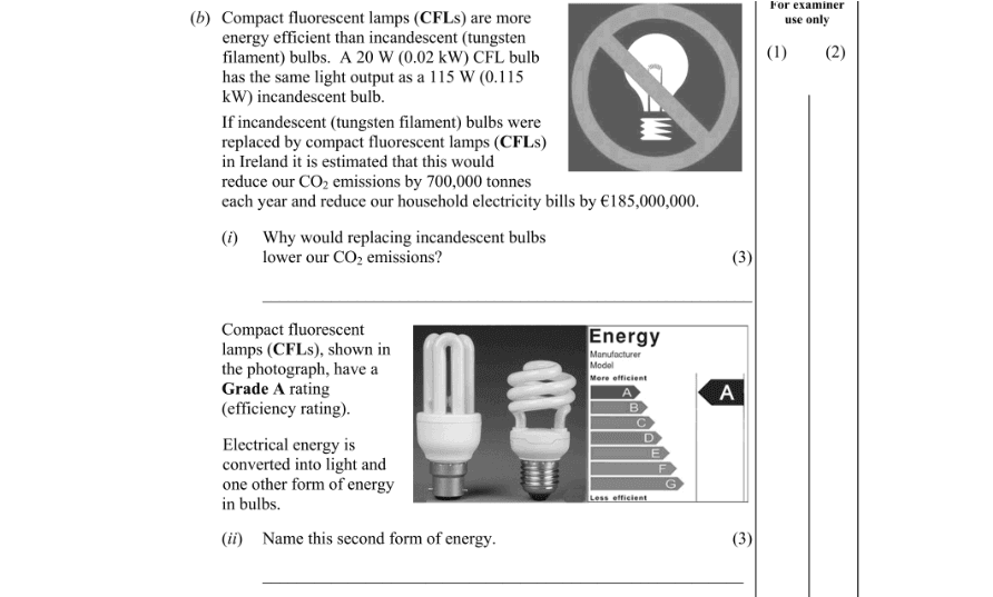 Question 2011 - 8 Part 1