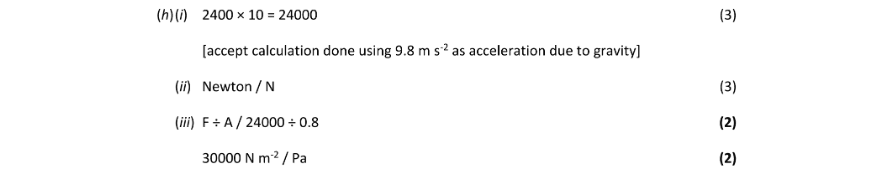 Marking Scheme Part 3