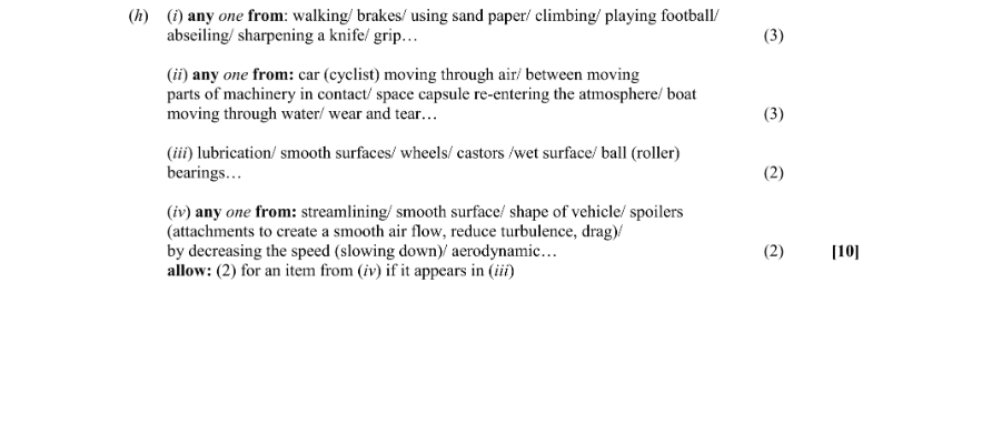 Marking Scheme Part 1