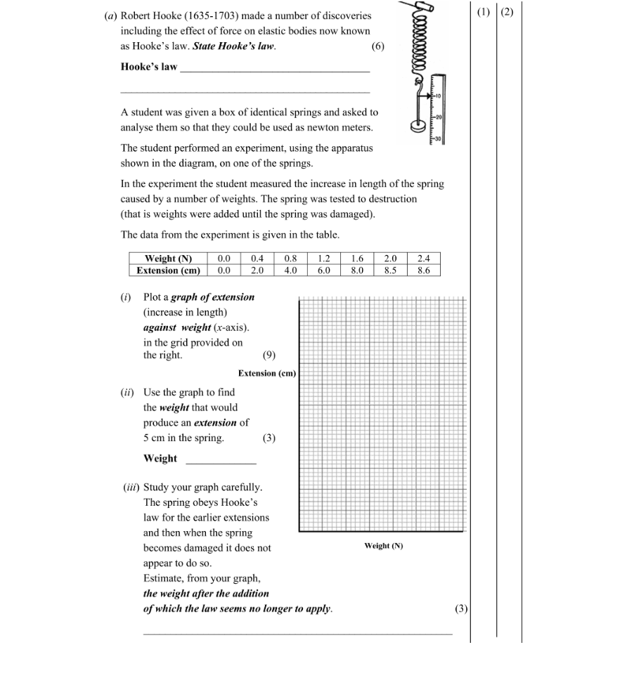 Question 2006 - 9 Part 1