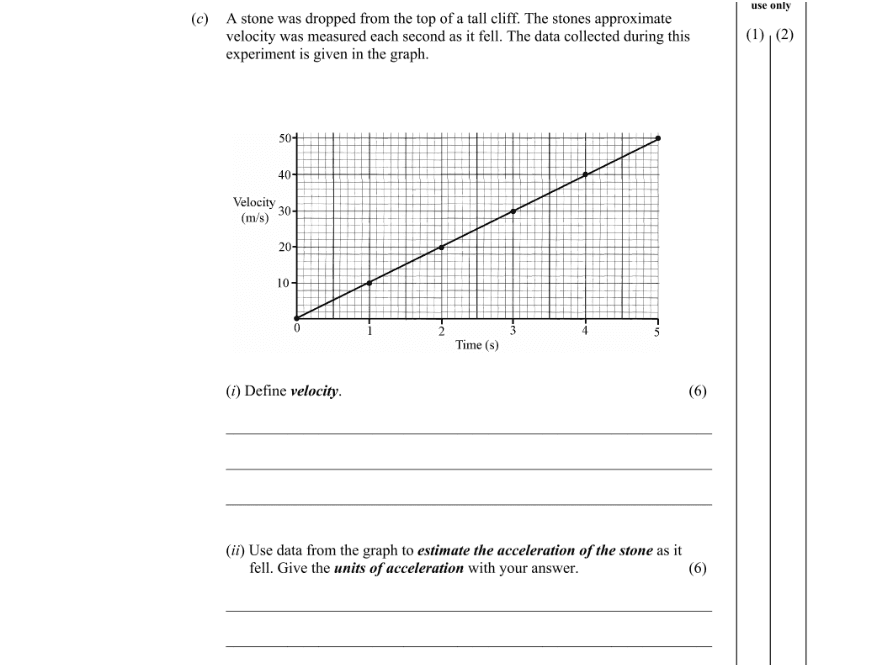 Question 2009 - 9 Part 1