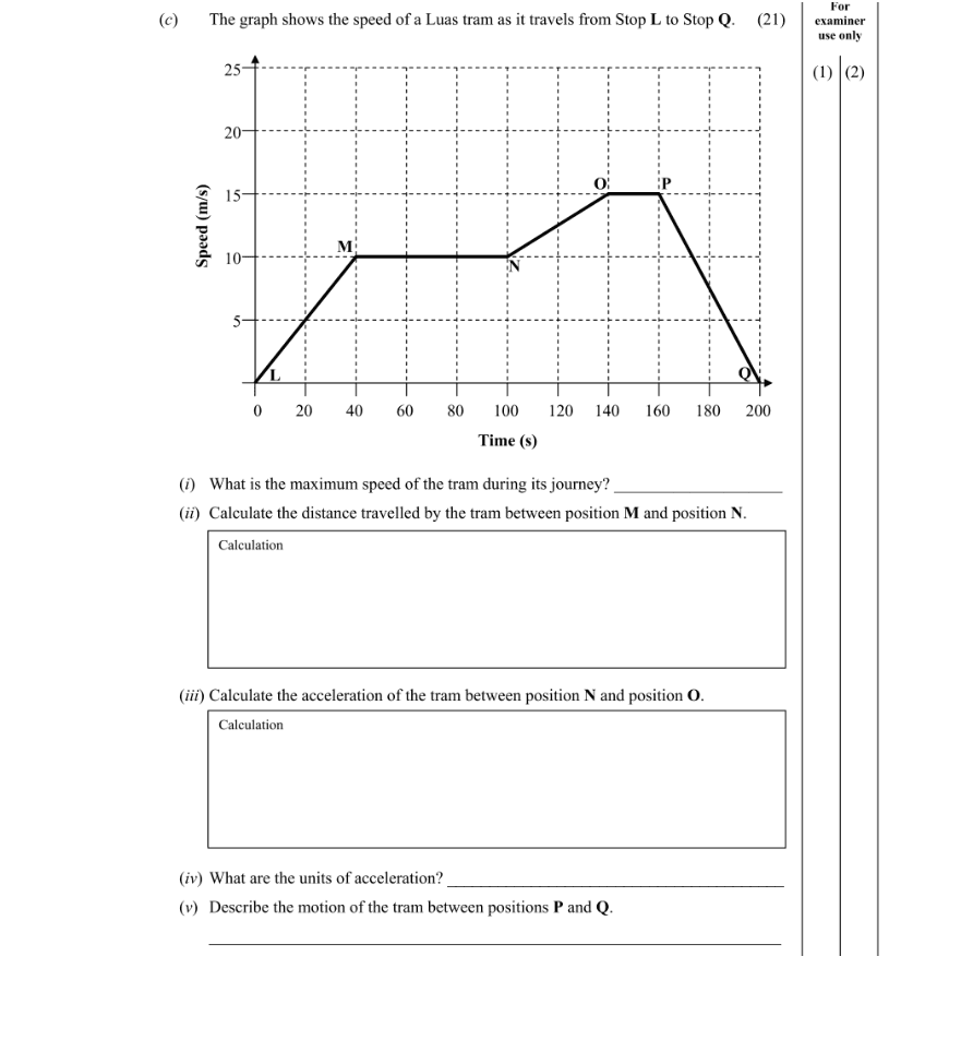 Question 2015 - 8 Part 1