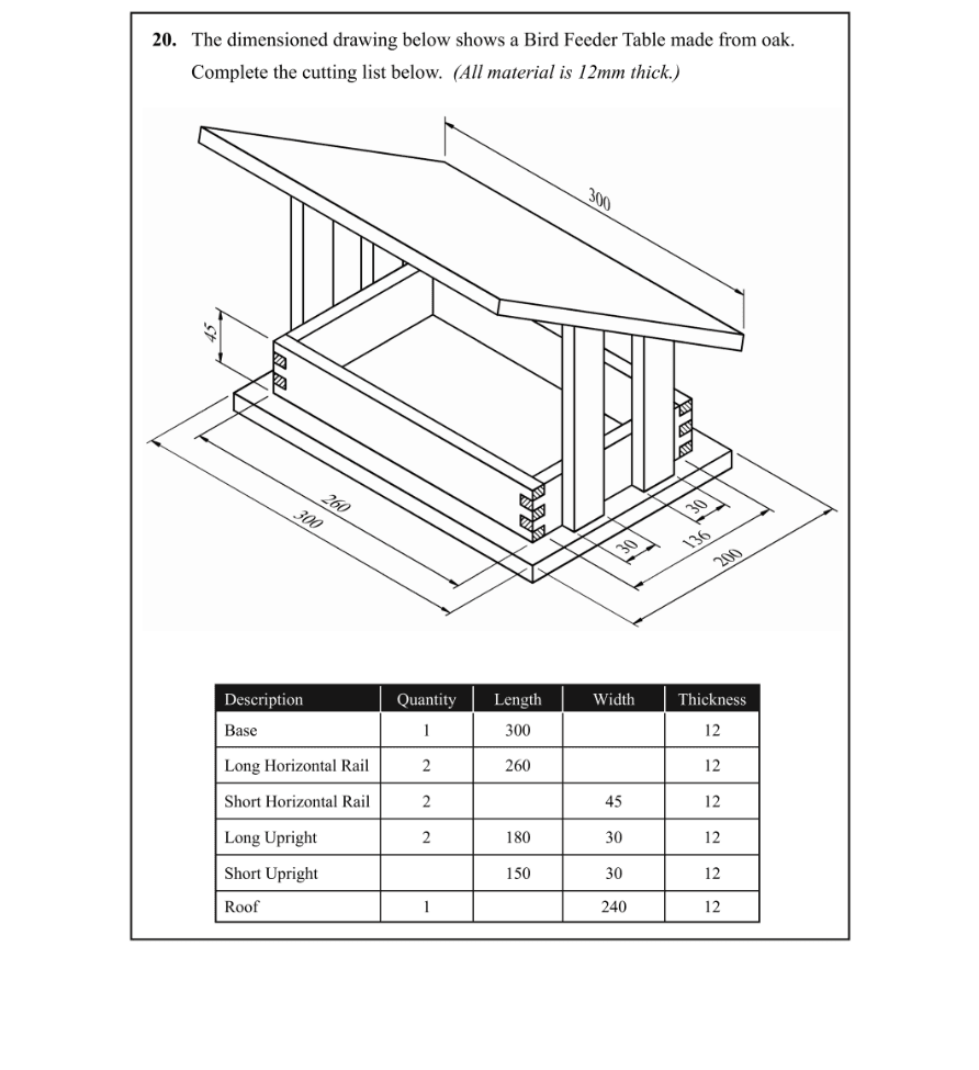 Question 2013 - 20 Part 1