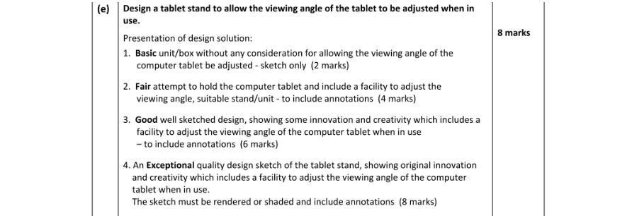 Marking Scheme Part 1