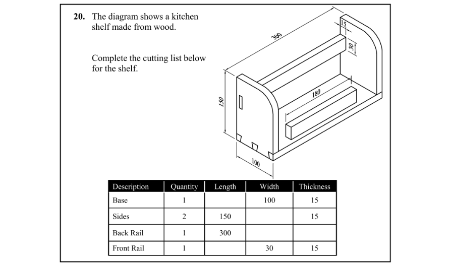 Question 2009 - 20 Part 1
