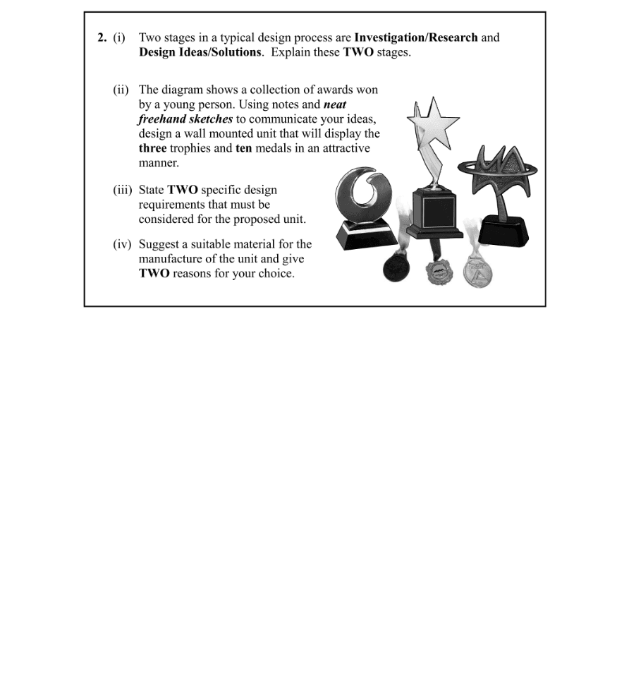 Question 2009 - 2 Part 1