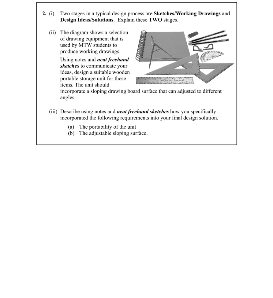 Question 2012 - 2 Part 1