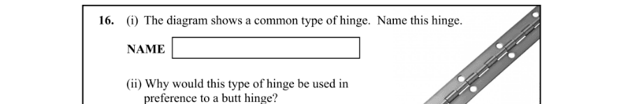 Question 2014 - 16 Part 1
