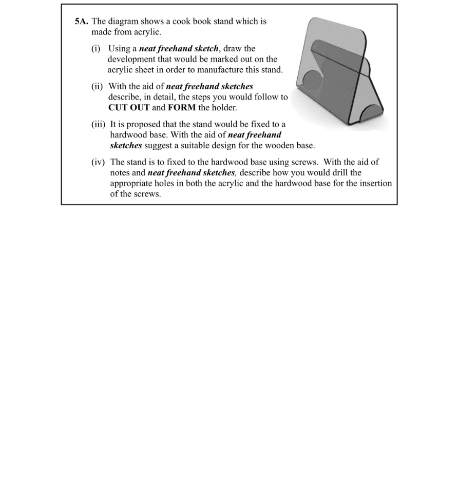 Question 2010 - 5A Part 1