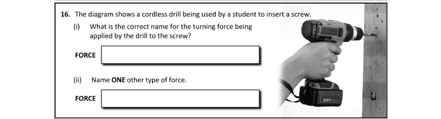Question 2019 - 16 Part 1