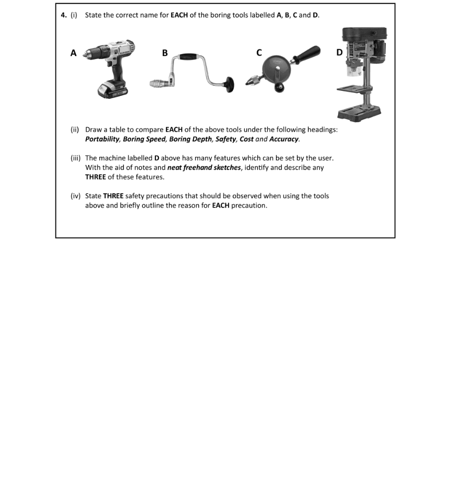 Question 2019 - 4 Part 1