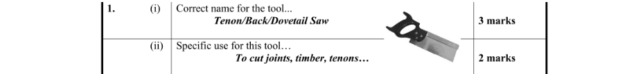 Marking Scheme Part 1