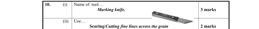 Marking Scheme Part 1