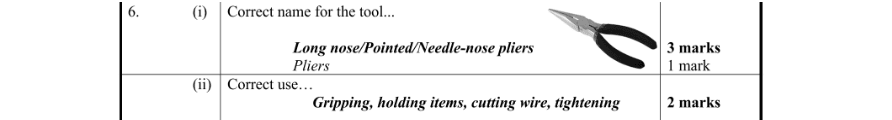 Marking Scheme Part 1