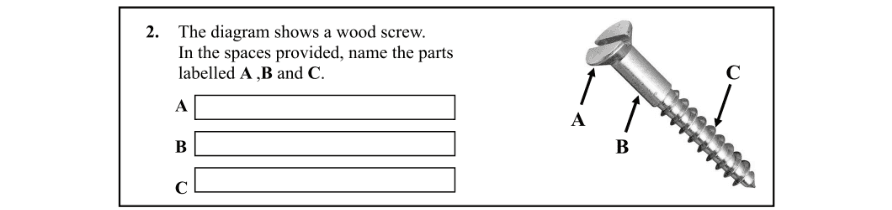 Question 2011 - 2 Part 1