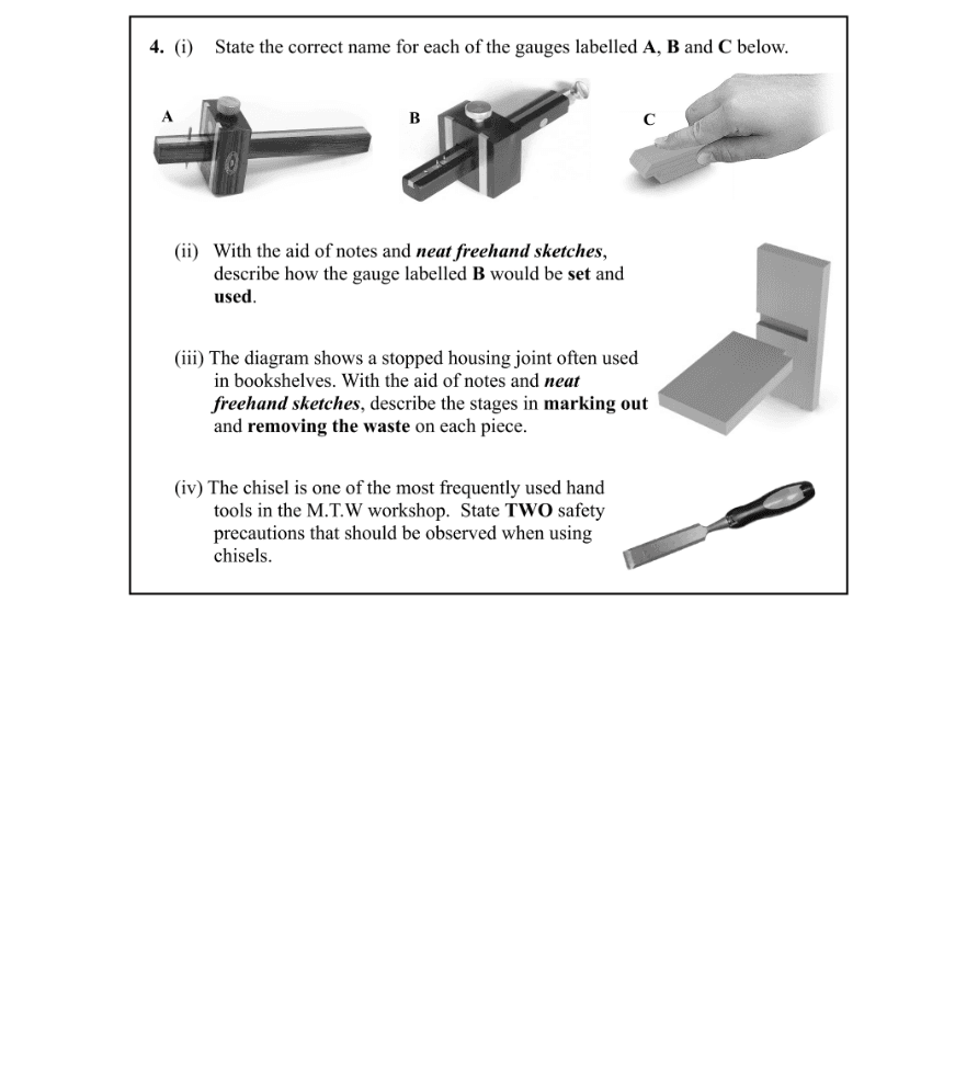 Question 2011 - 4 Part 1