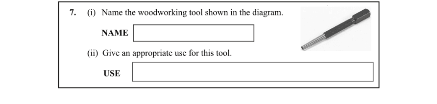 Question 2012 - 7 Part 1