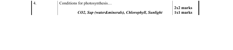 Marking Scheme Part 1