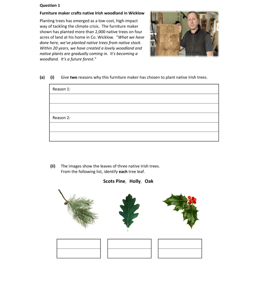 Question 2023 - 1 Part 1