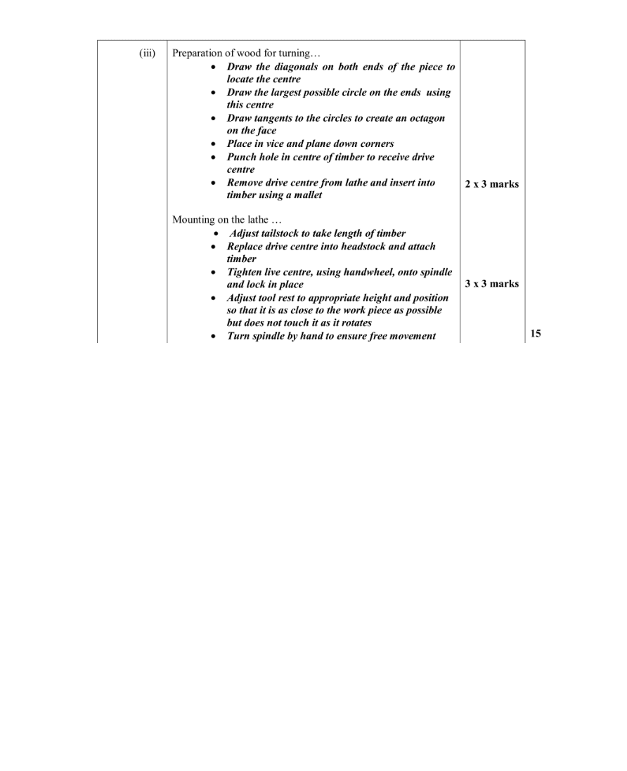 Marking Scheme Part 2