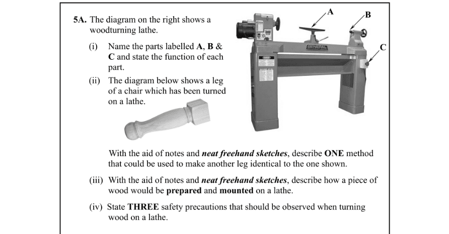 Question 2011 - 5A Part 1
